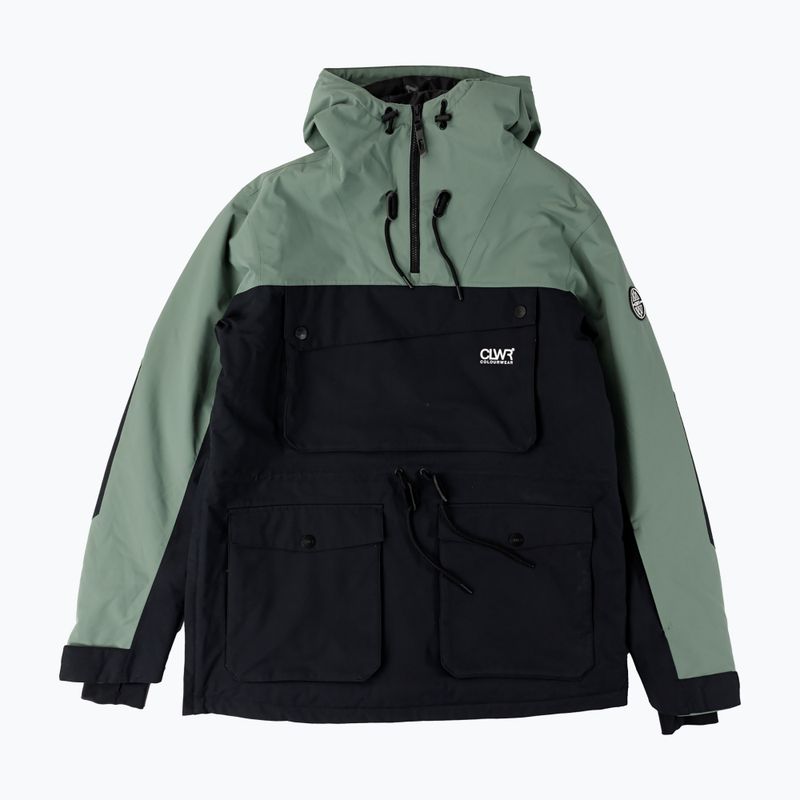 Pánska snowboardová bunda Colourwear Essential Anorak dk sage