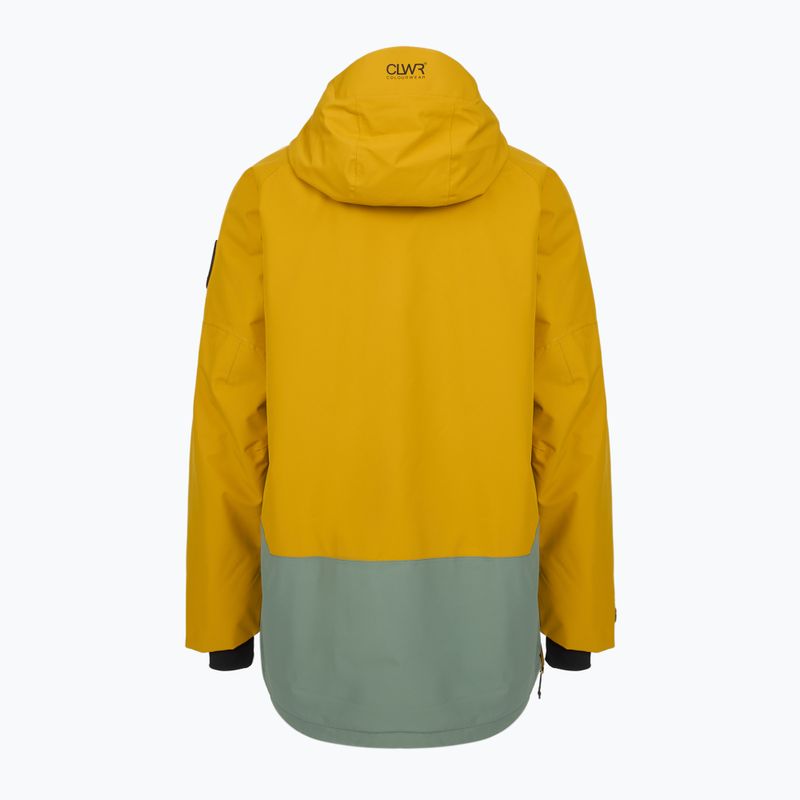 Pánska snowboardová bunda Colourwear Signature Anorak yellow 2