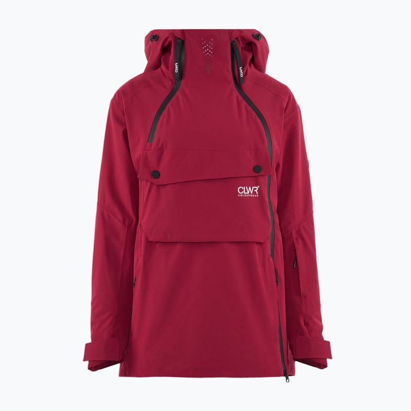 Dámska snowboardová bunda Colourwear Cake Anorak 2.0 rasberry red