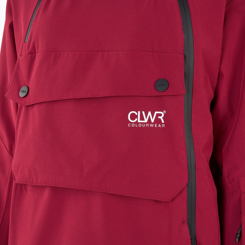 Dámska snowboardová bunda Colourwear Cake Anorak 2.0 rasberry red 3