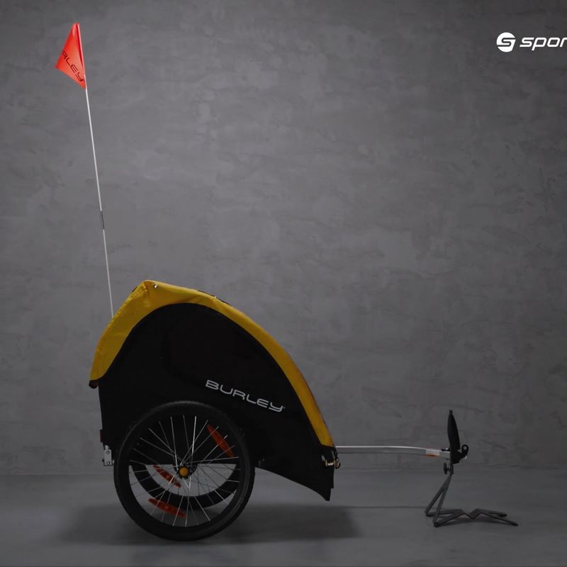 Burley Bee Dvojitý príves na bicykel žltý BU-946206 17
