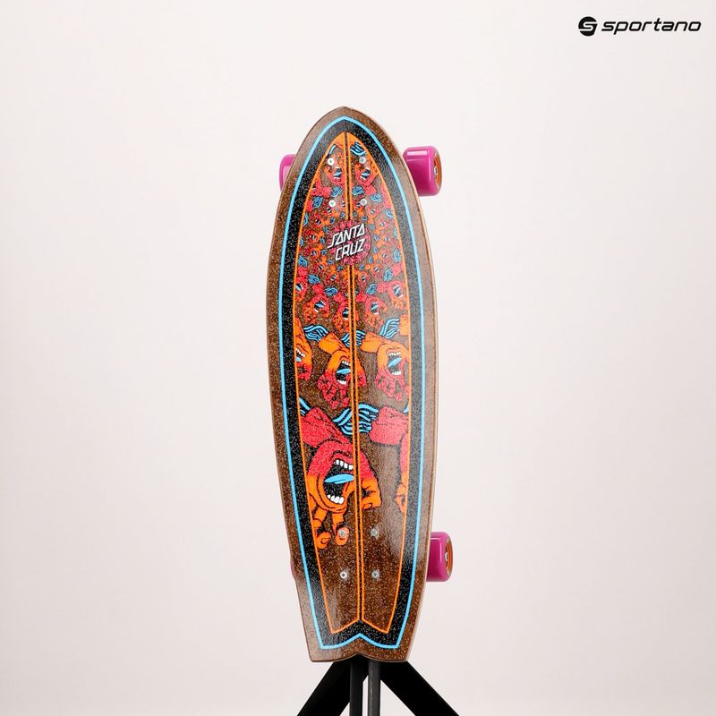 Skateboard cruiser Santa Cruz Cruzer Mandala Hand Shark 8.8 brown 124573 11