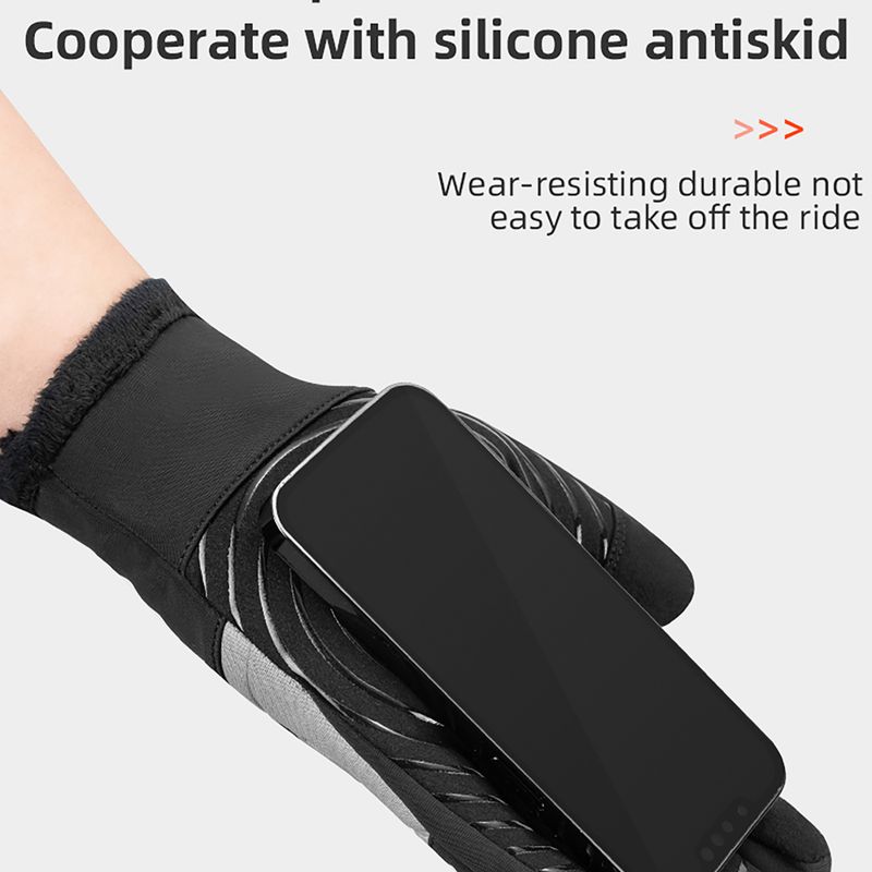 Cyklistické rukavice Rockbros Full-finger S317 black 2
