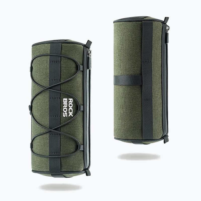 Cyklistická taška Rockbros 30110049001 Bike Front Bag 2 l green/black 2