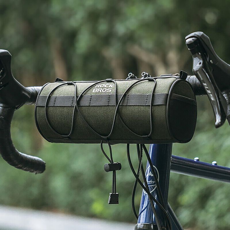 Cyklistická taška Rockbros 30110049001 Bike Front Bag 2 l green/black 8
