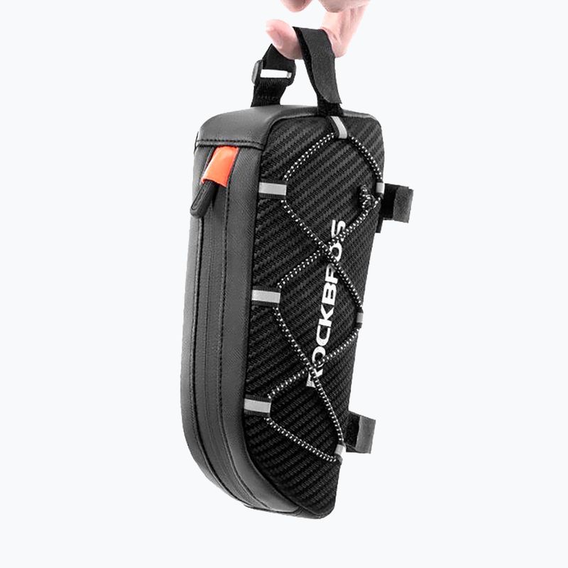 Brašna na rám bicykla Rockbros 039BK Bike Tube Bag 1 l black 7