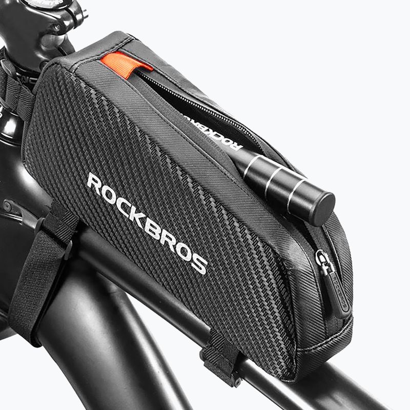 Brašna na rám bicykla Rockbros 039BK Bike Tube Bag 1 l black 8
