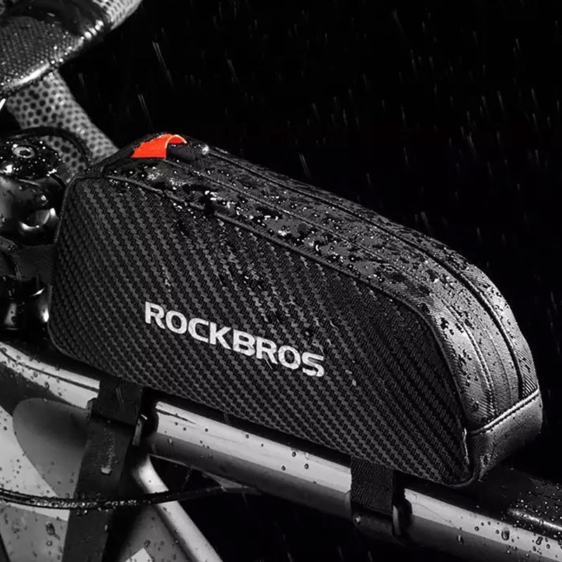 Brašna na rám bicykla Rockbros 039BK Bike Tube Bag 1 l black 10
