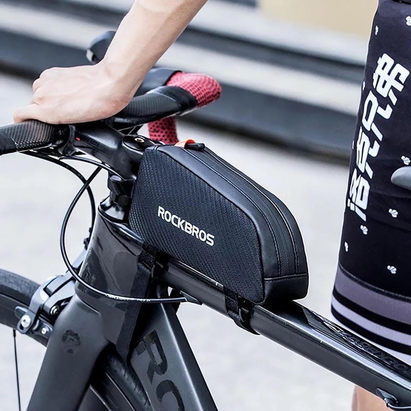 Brašna na rám bicykla Rockbros 039BK Bike Tube Bag 1 l black 11