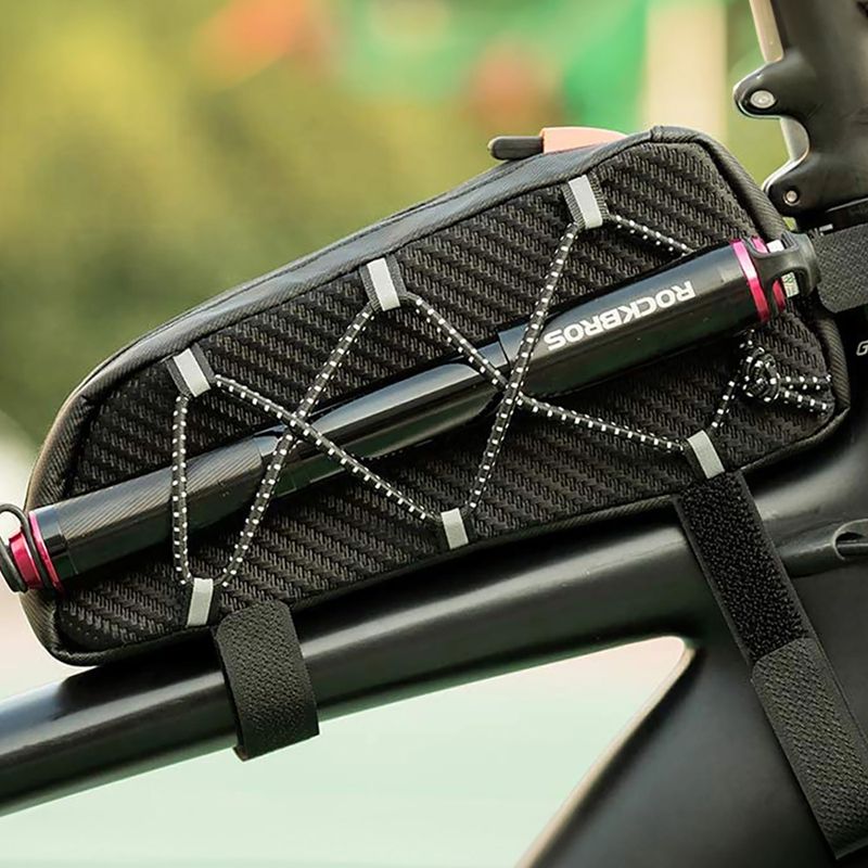 Brašna na rám bicykla Rockbros 039BK Bike Tube Bag 1 l black 12