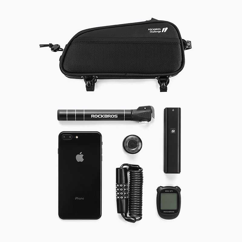 Brašna na rám bicykla Rockbros 30120096001 MTB Bike Top Tube Bag 1,3 l black 4