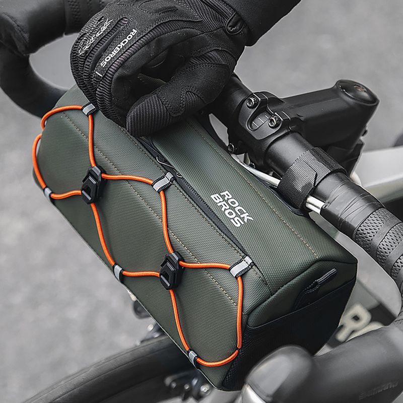 Taška na riadidlá na bicykel Rockbros 30110054 Bike Front Bag 2,2 l army green 3
