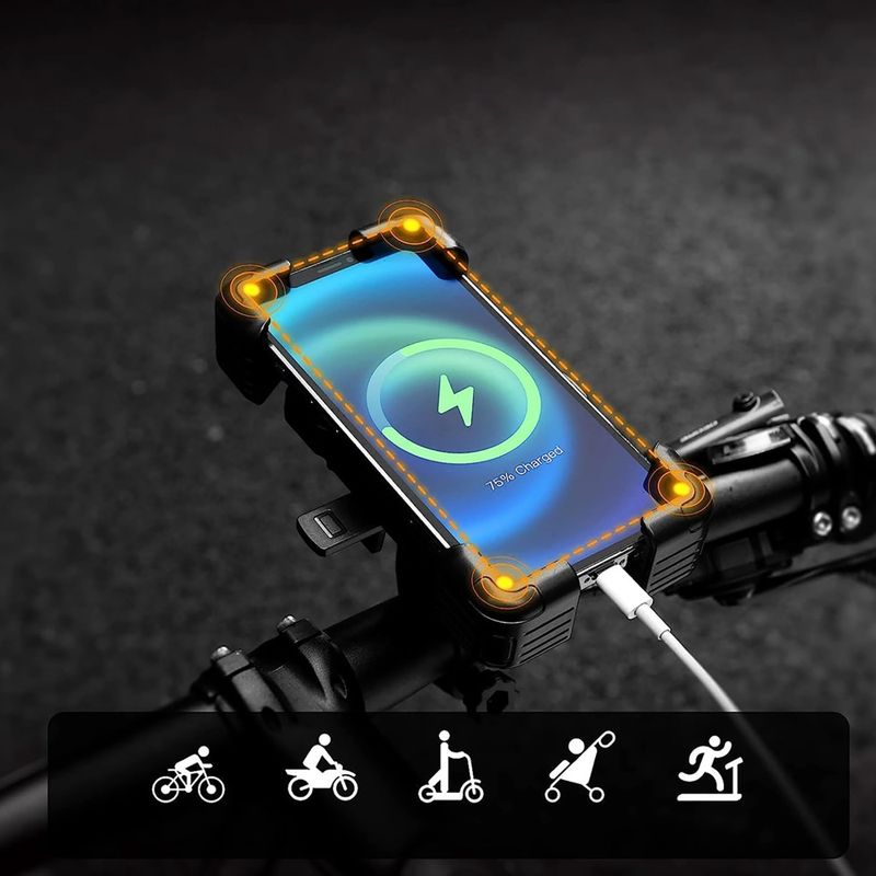 Držiak na telefón na bicykel Rockbros 25210030001 Phone Holder black 5