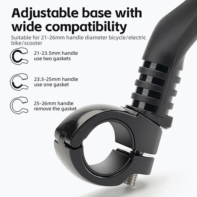 Cyklistické zrkadlo Rockbros 26210007002 Mirror 1 pcs Right black 5