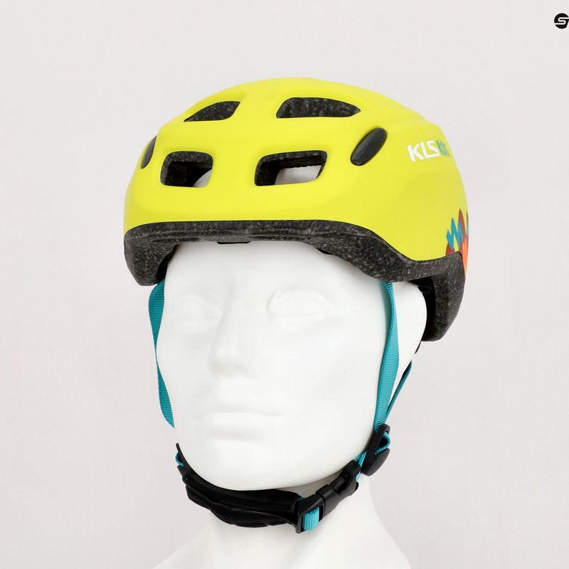 Detská cyklistická prilba Kellys žltá ZIGZAG 022 9