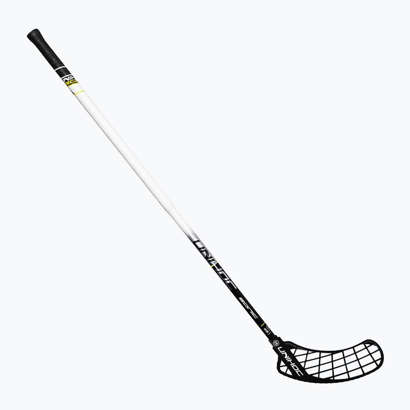 UNIHOC Sonic Top Light II 28 black and white 02688 ľavá florbalová hokejka 6