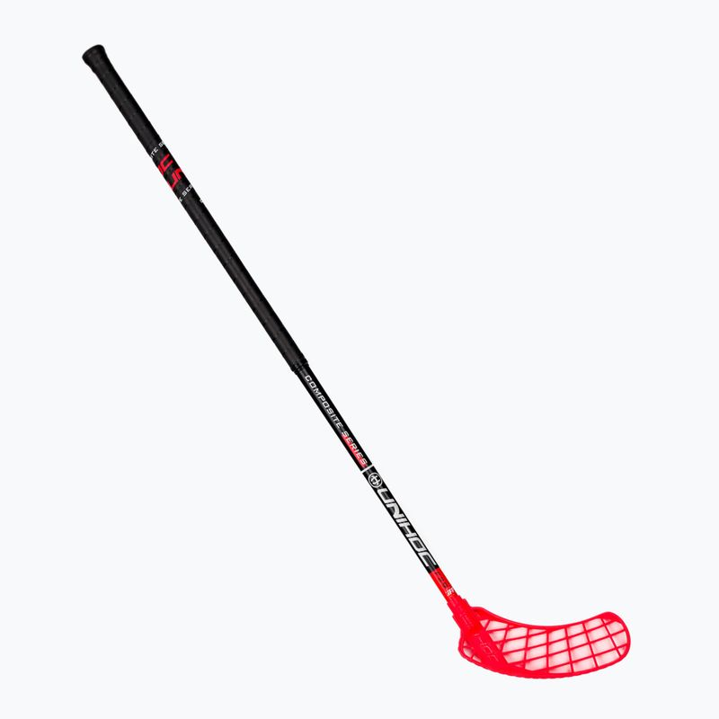 Florbalová hokejka UNIHOC Sonic Composite 29 pre ľavákov čierna/červená 04947