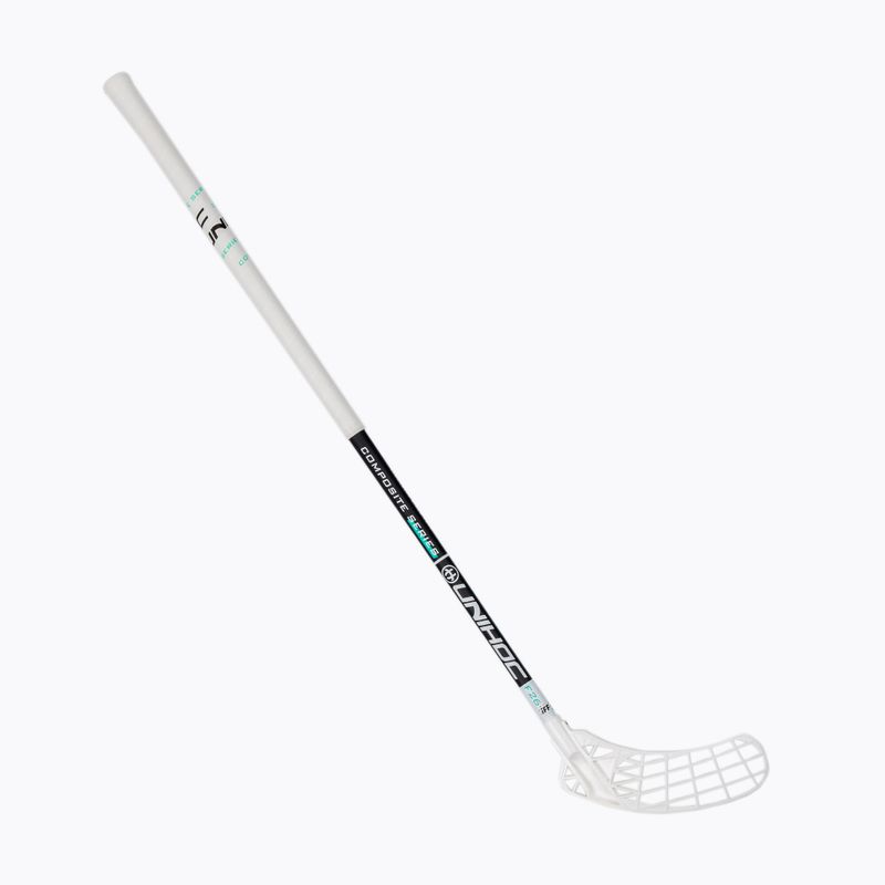 Florbalová hokejka UNIHOC Iconic Composite 26 biela/čierna pravá 04942