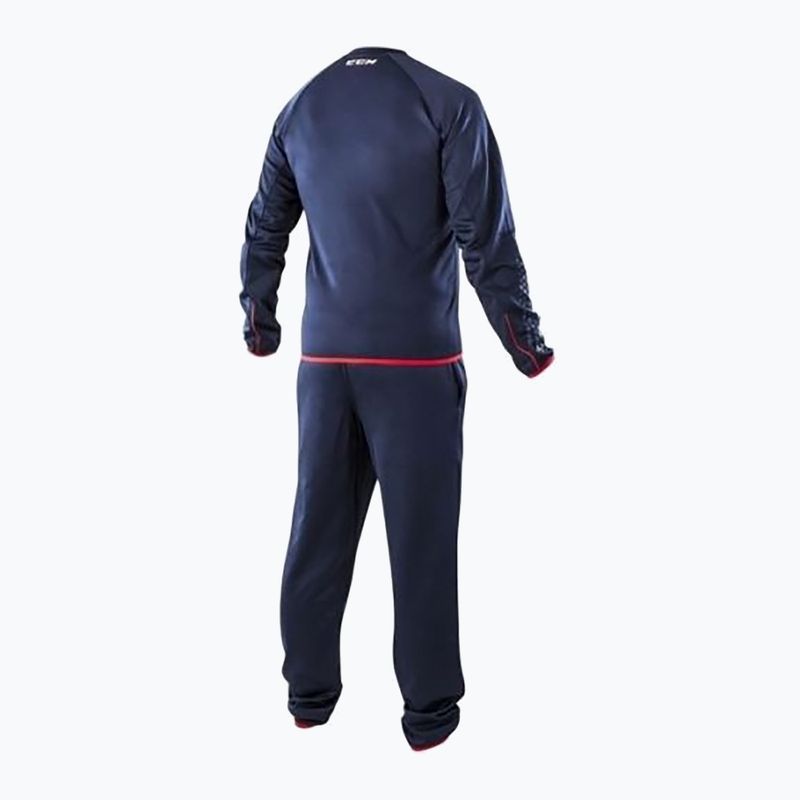 Detská tepláková súprava CCM Locker Suit JR navy 3