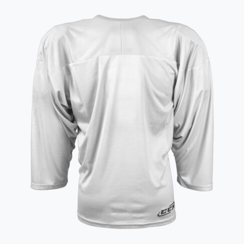 Pánske hokejové tričko s dlhým rukávom CCM 10200 SR white 2