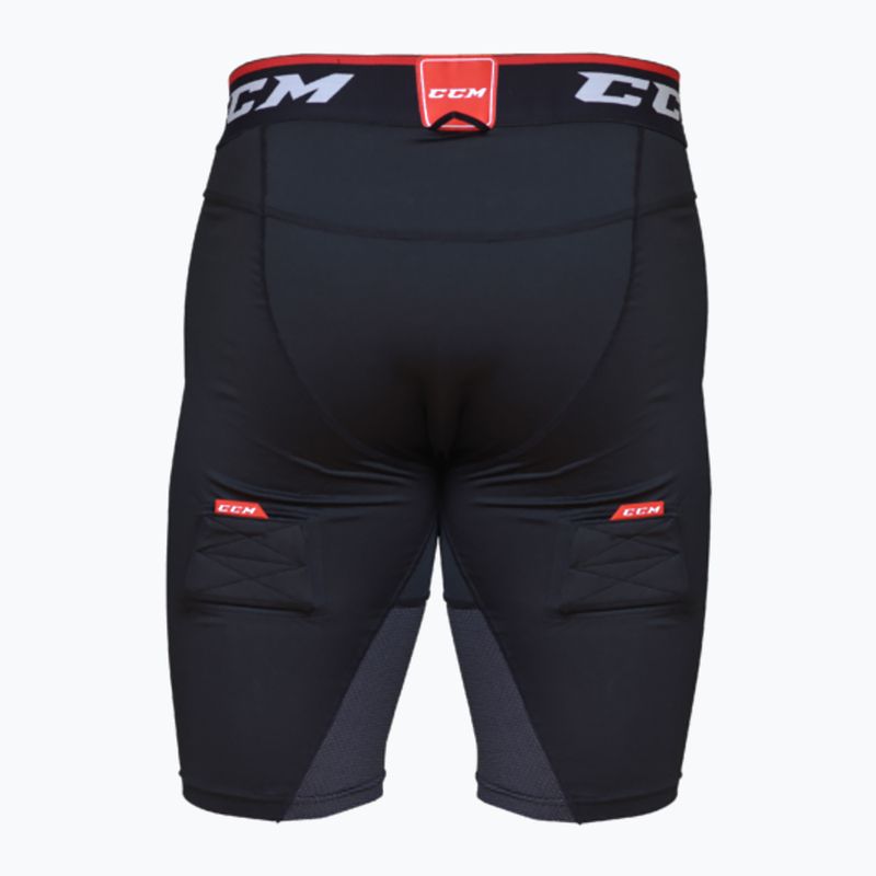 Pánske hokejové šortky CCM Ribano  Compresion Jock SR black 2