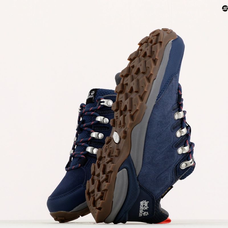 Dámske trekové topánky Jack Wolfskin Refugio Texapore Low navy blue 4050821 10