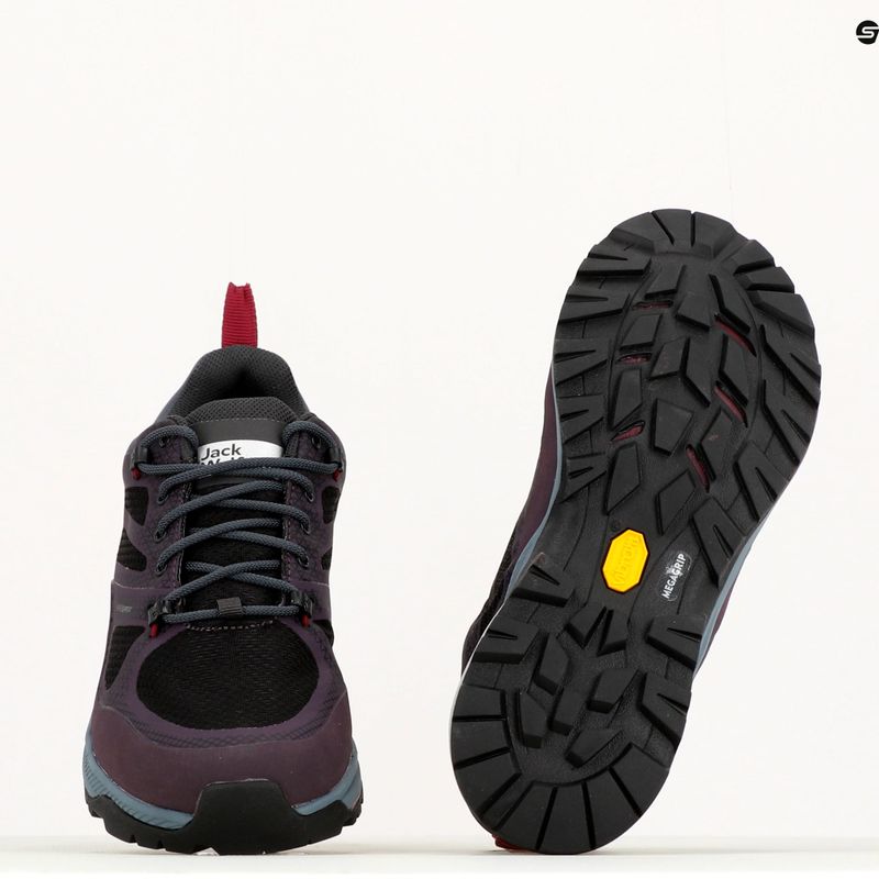 Jack Wolfskin Force Striker Texapore Low dámske trekové topánky fialová 4038893 10