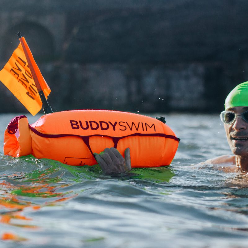 Záchranná bójka BuddySwim Dry Bag with Flag 28 l orange 3
