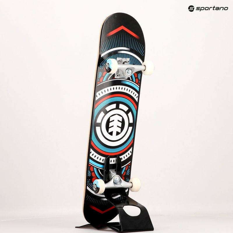 Element Hatched Červená modrá klasický skateboard W4CPC4 9