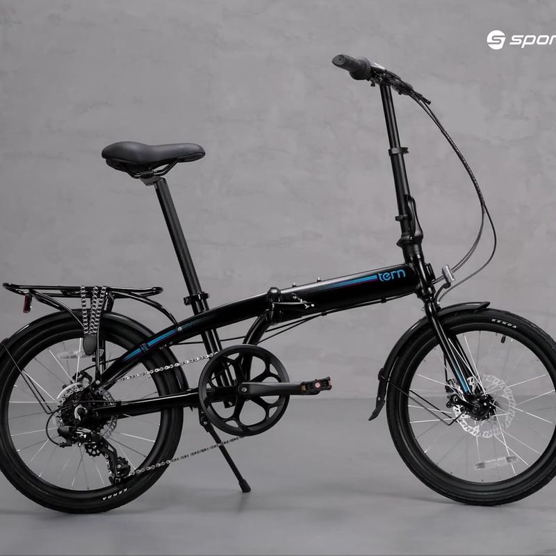Skladací mestský bicykel Tern Link B8 čierny 18