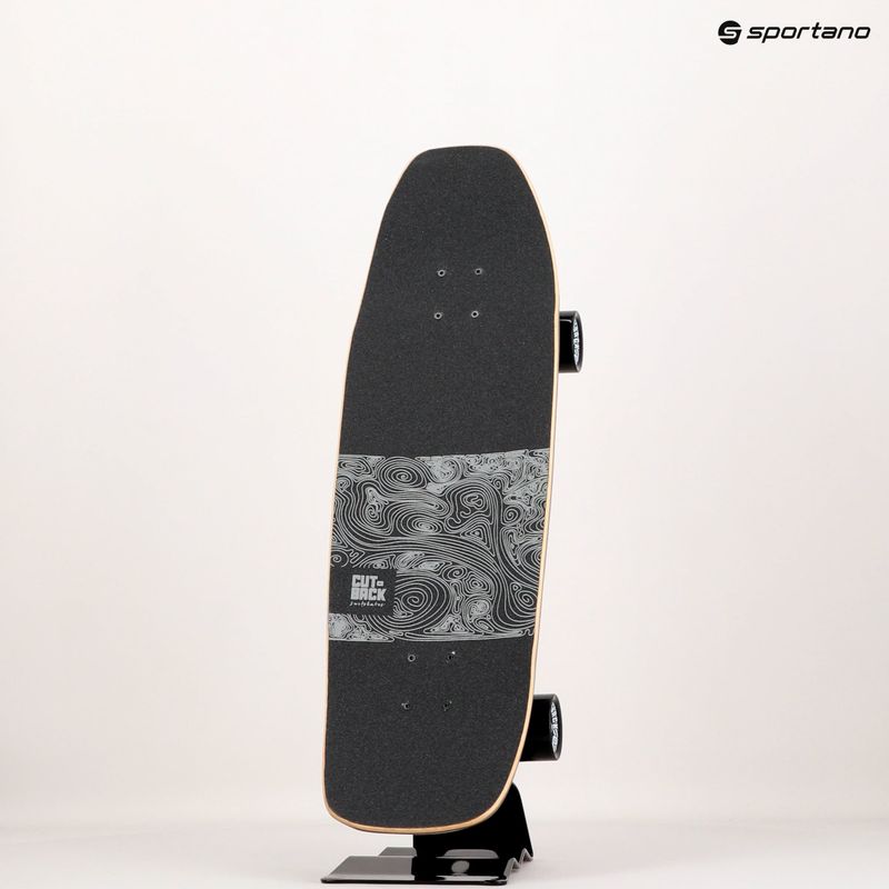 Surfskate skateboard CUTBACK Black Wave black 9