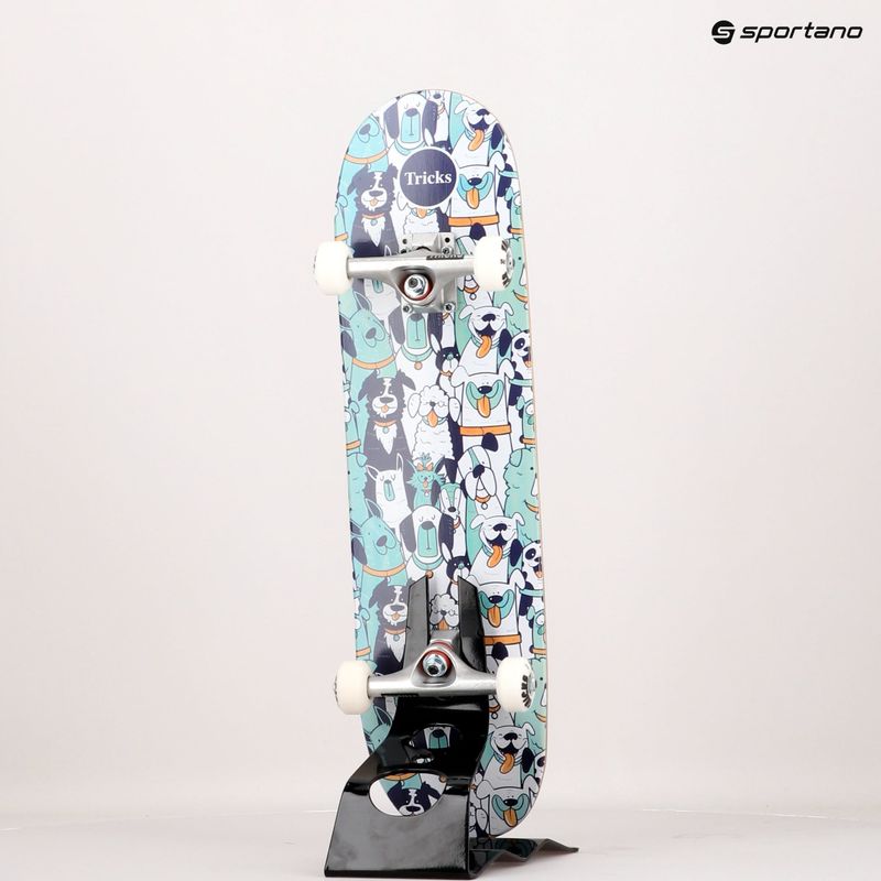 Klasický skateboard Tricks Dogs Complete zeleno-biely TRCO0022A001 8