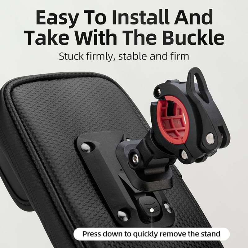 Taška na riadidlá na bicykel Rockbros 301101770001 WP Bike Phone Bag for 6.7" black 4
