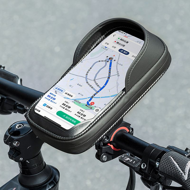 Taška na riadidlá na bicykel Rockbros 301101770001 WP Bike Phone Bag for 6.7" black 8