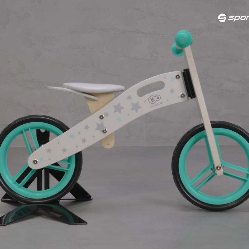 Kinderkraft Runner bežecký bicykel bielo-zelený KKRUNNRSTR 7