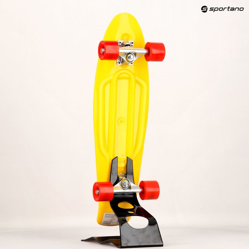 Detský skateboard fishelic 28 Mechanics žltý PW-513 9