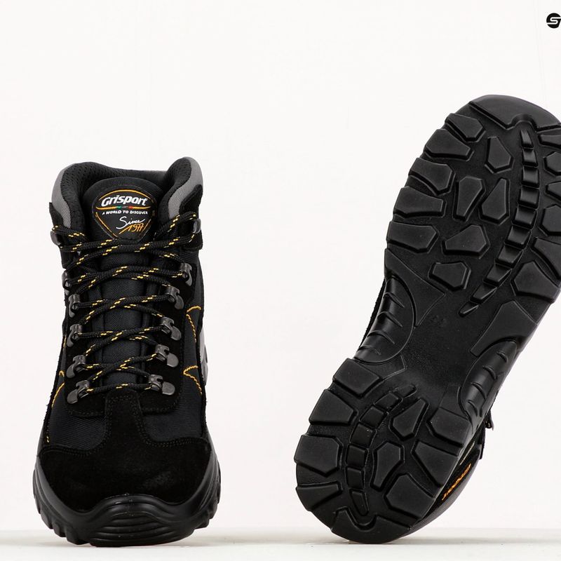 Pánske trekové topánky Grisport black 13362SV86G 11