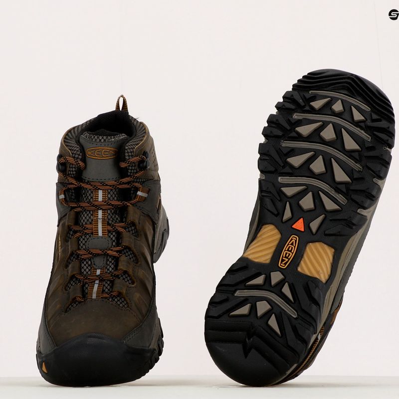Pánske trekové topánky KEEN Targhee III Mid black olive 1017787 15