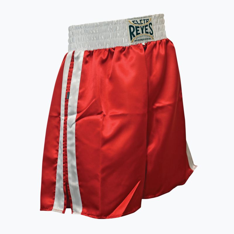 Pánske boxerkové šortky Cleto Reyes Satin Boxing red/white 2