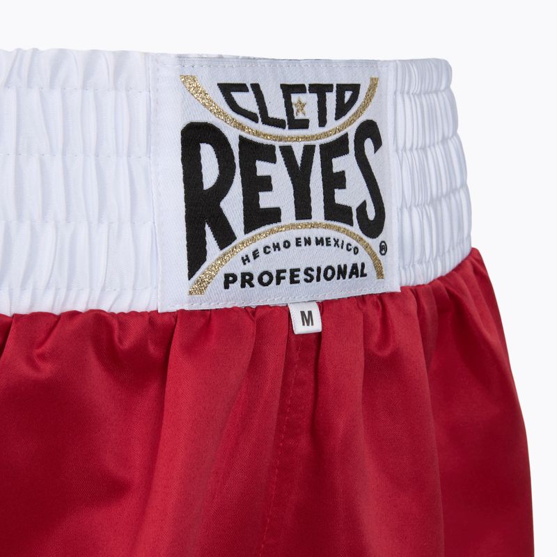 Pánske boxerkové šortky Cleto Reyes Satin Boxing red/white 3