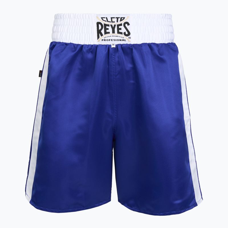 Pánske boxerkové šortky Cleto Reyes Satin Boxing blue/white