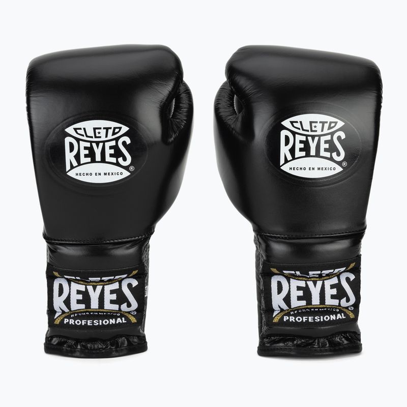Boxerské rukavice Cleto Reyes Traning Thumb black/silver 2