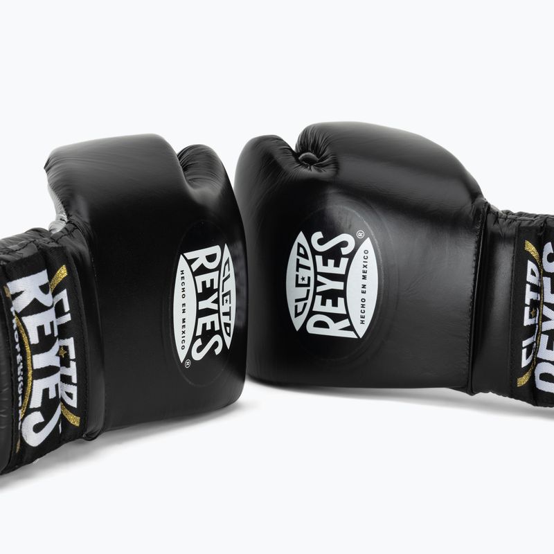 Boxerské rukavice Cleto Reyes Traning Thumb black/silver 7