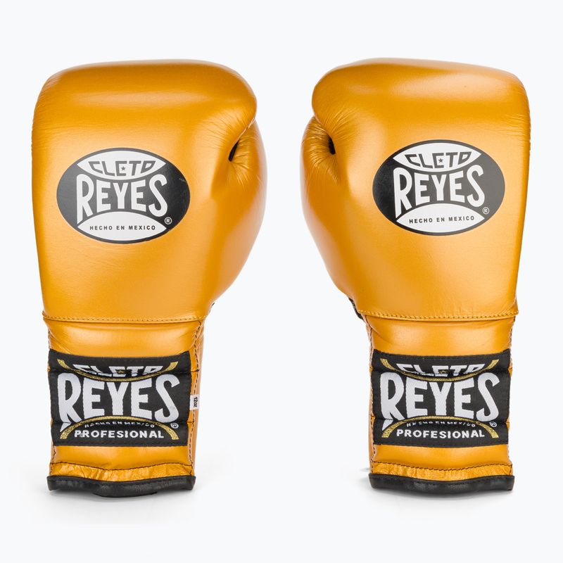 Boxerské rukavice Cleto Reyes Lace Up Sparring gold 2