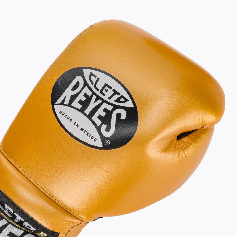 Boxerské rukavice Cleto Reyes Lace Up Sparring gold 5