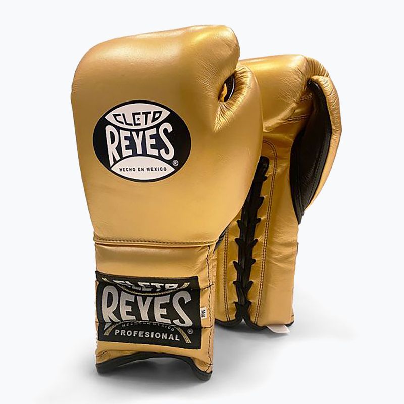 Boxerské rukavice Cleto Reyes Lace Up Sparring gold