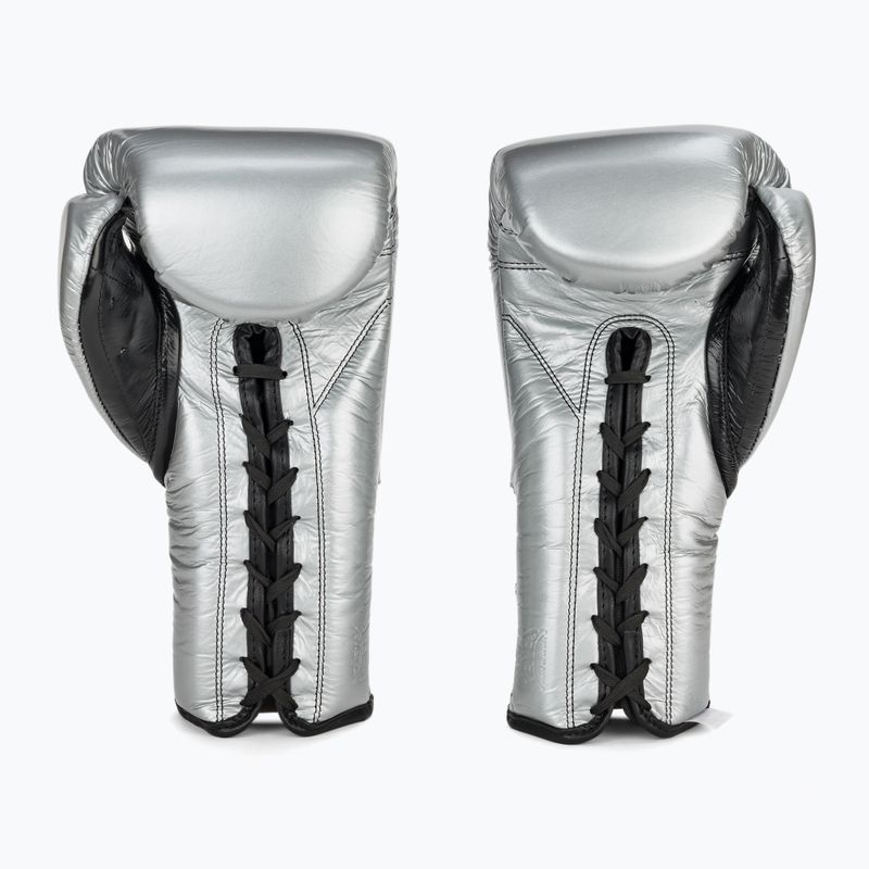 Boxerské rukavice Cleto Reyes Lace Up Sparring silver 3