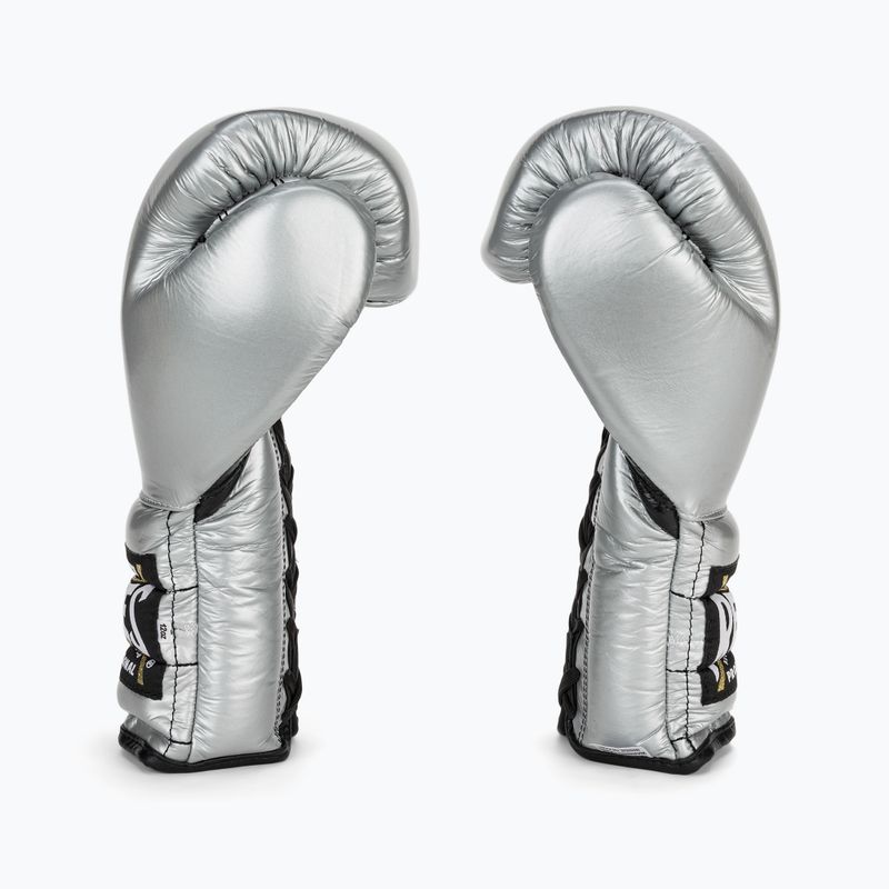 Boxerské rukavice Cleto Reyes Lace Up Sparring silver 4