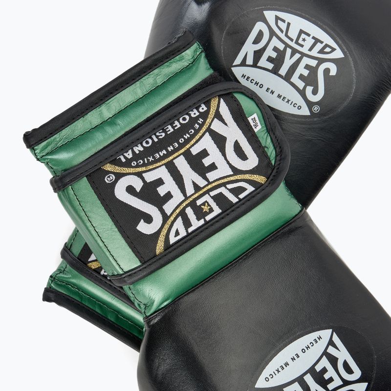 Boxerské rukavice Cleto Reyes Velcro Sparring green metalic pistachio/black 5