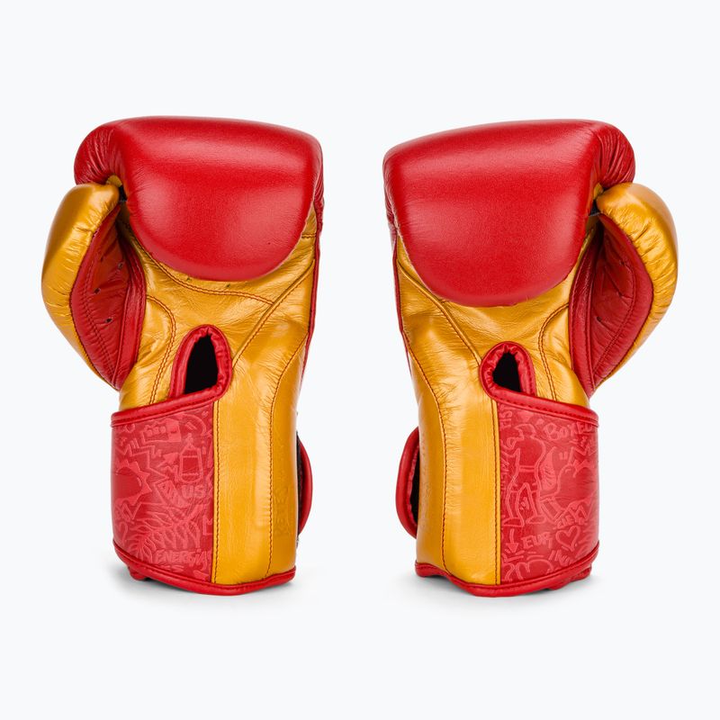 Boxerské rukavice Cleto Reyes High Precision Training Leather red/gold 3